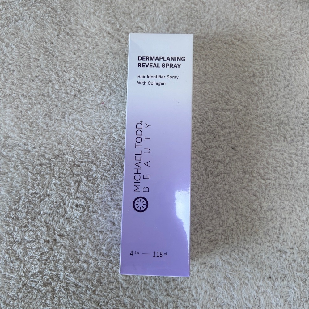 Michael Todd Beauty Dermaplaning Reveal Spray Hair Identifier Collagen 4oz NEW